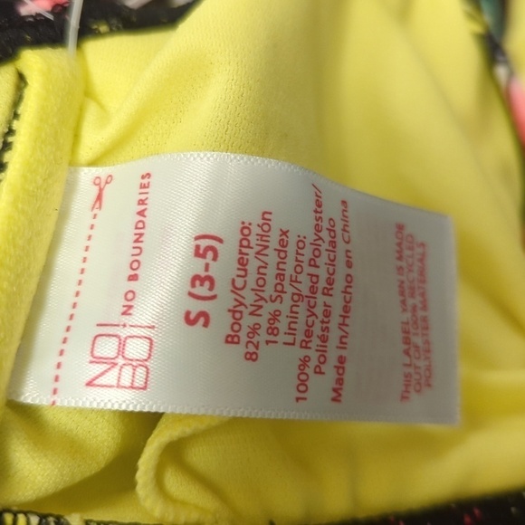 No Boundaries Juniors Butterfly Knot Bikini‎ Top Small 3-5 New With Tags - Picture 7 of 7